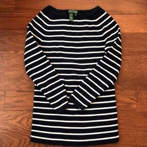 Lauren Ralph Lauren square neck boat sweater, XS